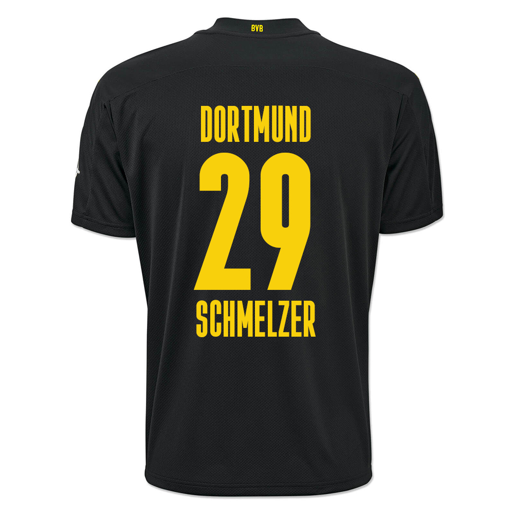 Herren Fußball Marcel Schmelzer #29 Auswärtstrikot Schwarz Trikot 2020/21 Hemd