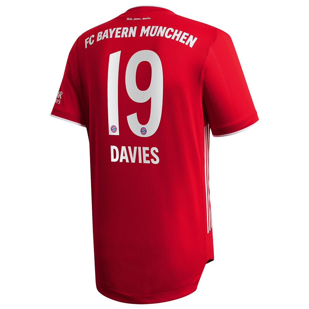 Herren Fußball Alphonso Davies #19 Heimtrikot Rot Trikot 2020/21 Hemd