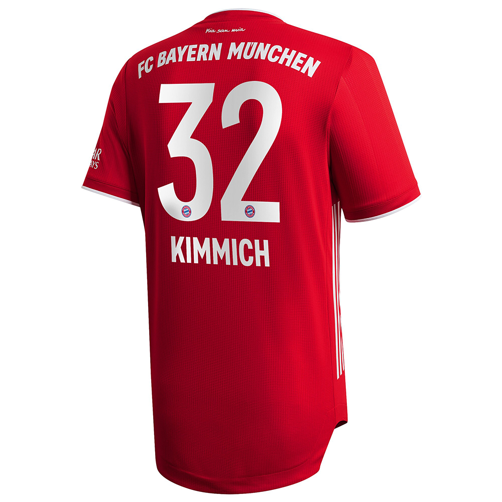 Herren Fußball Joshua Kimmich #32 Heimtrikot Rot Trikot 2020/21 Hemd