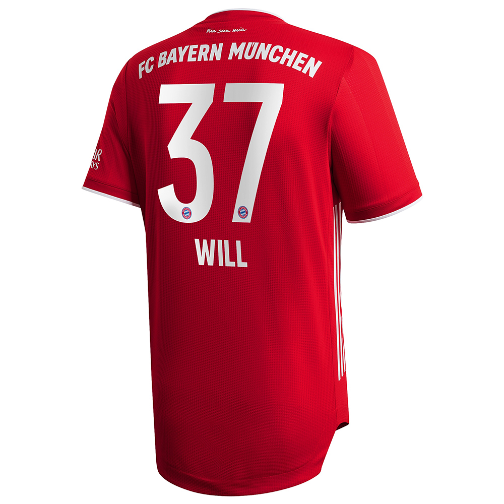 Herren Fußball Paul Will #37 Heimtrikot Rot Trikot 2020/21 Hemd