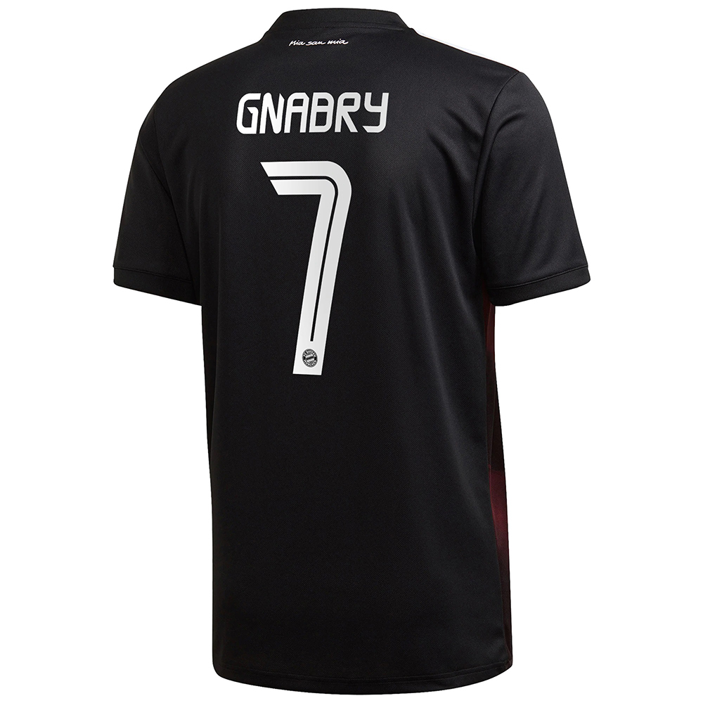 Herren Fußball Serge Gnabry #7 Ausweichtrikot Schwarz Trikot 2020/21 Hemd