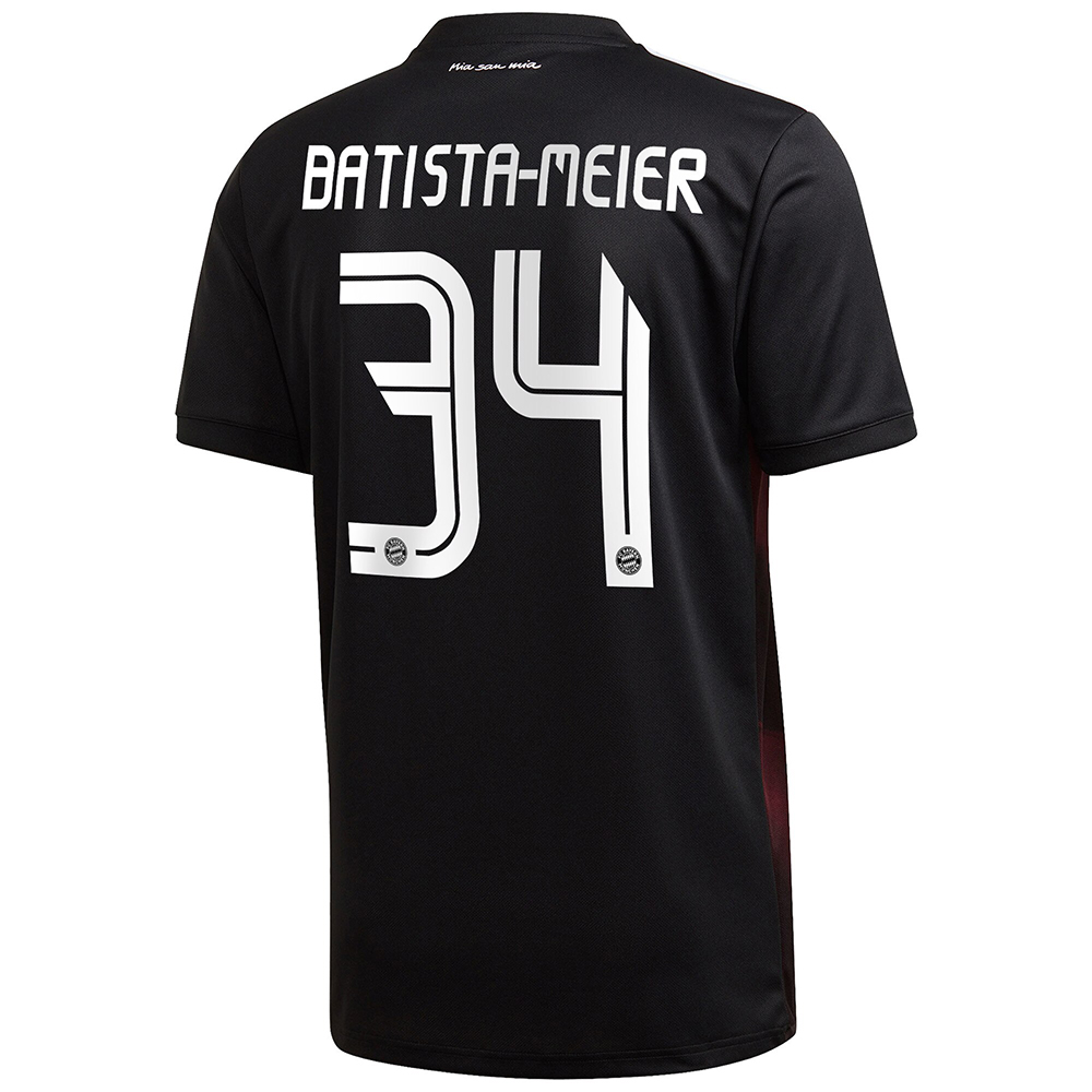 Herren Fußball Oliver Batista Meier #34 Ausweichtrikot Schwarz Trikot 2020/21 Hemd