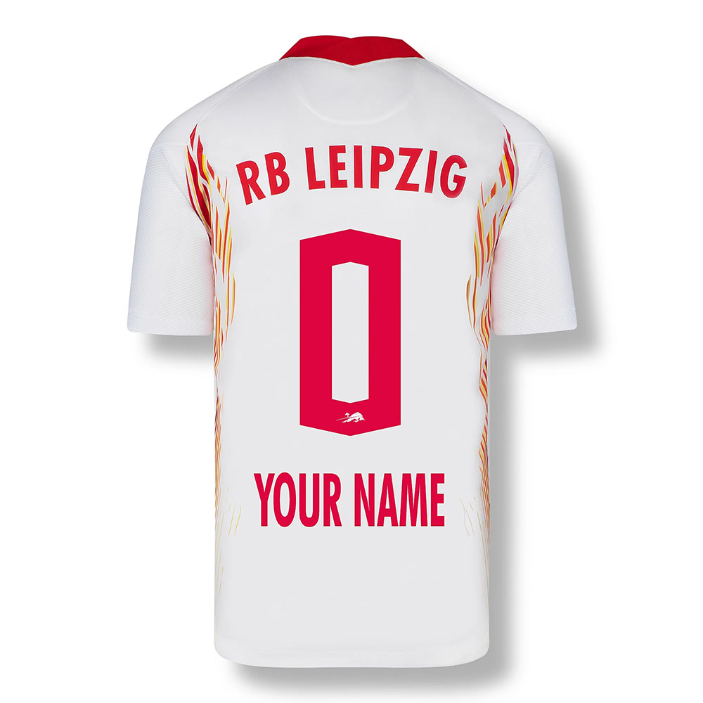 Herren Fußball Dein Name #0 Heimtrikot Rot-Weiss Trikot 2020/21 Hemd