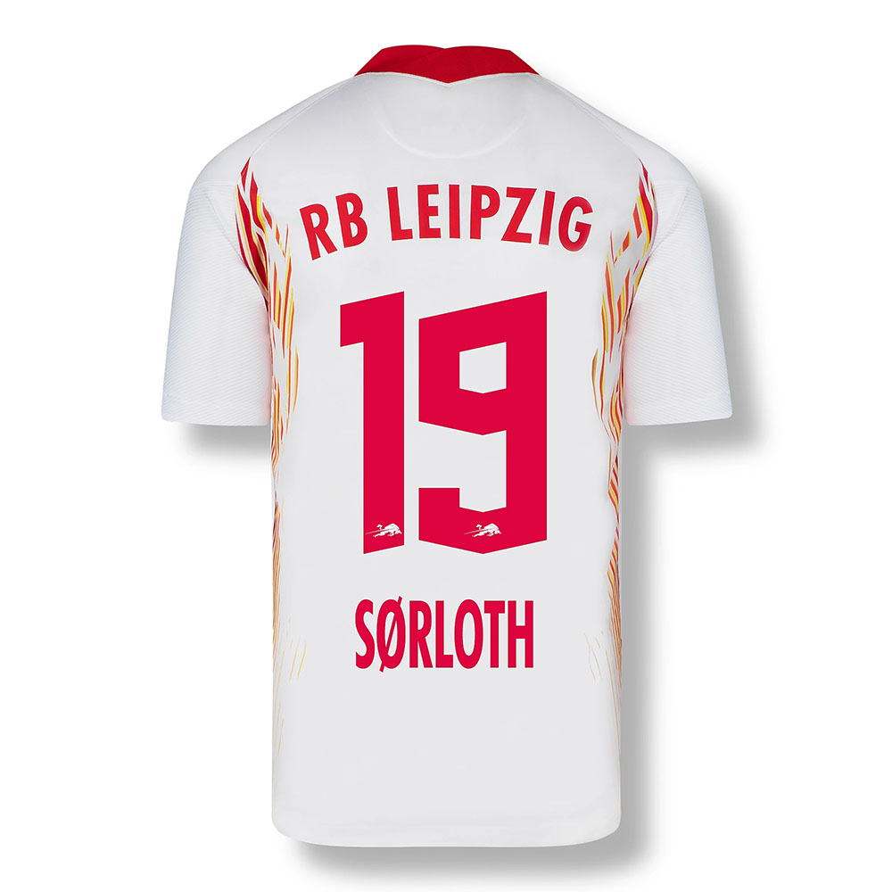 Herren Fußball Alexander Sorloth #19 Heimtrikot Rot-Weiss Trikot 2020/21 Hemd
