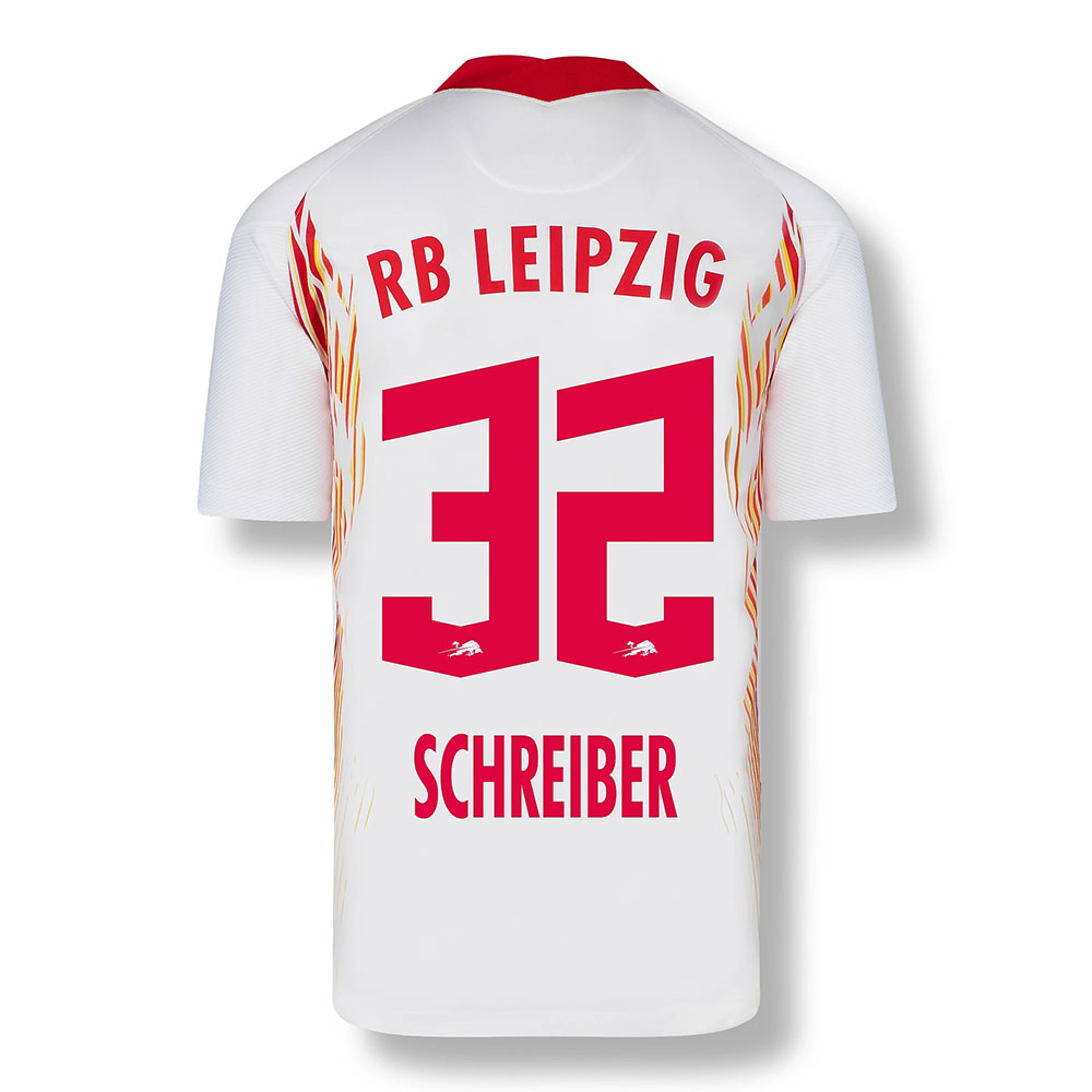 Herren Fußball Tim Schreiber #32 Heimtrikot Rot-Weiss Trikot 2020/21 Hemd