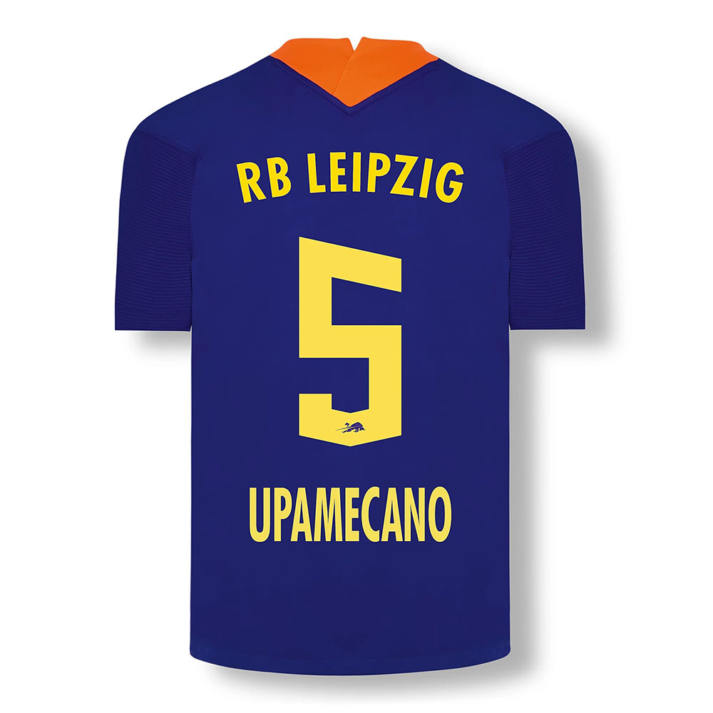 Herren Fußball Dayot Upamecano #5 Ausweichtrikot Elektrisches Blau Trikot 2020/21 Hemd