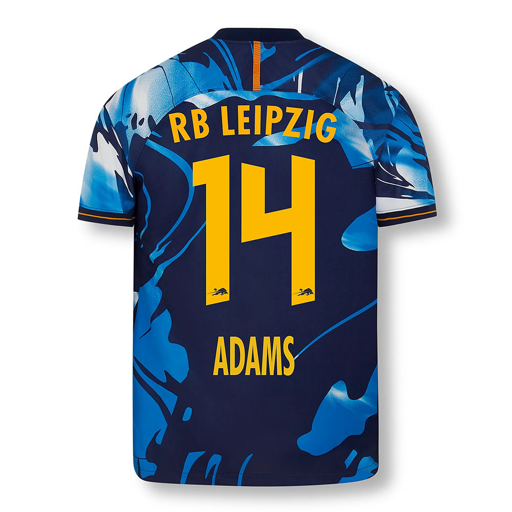 Herren Fußball Tyler Adams #14 UEFA Weiß Blau Trikot 2020/21 Hemd