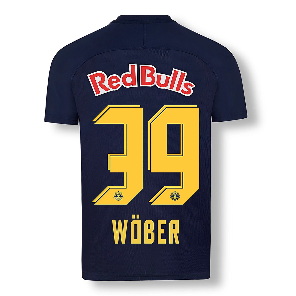 Herren Fußball Maximilian Wöber #39 Ausweichtrikot Dunkelblau Gelb Trikot 2020/21 Hemd