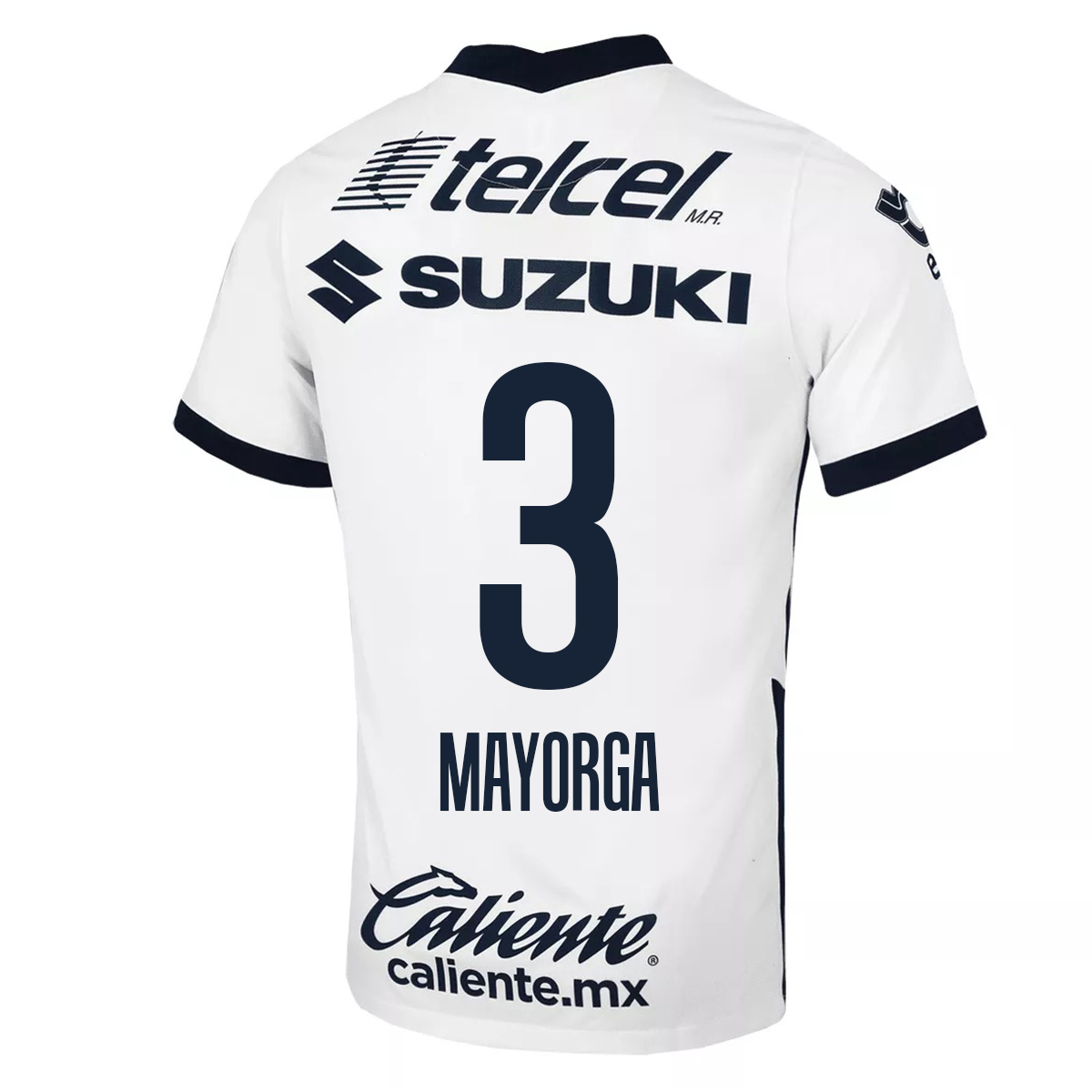 Herren Fußball Alejandro Mayorga #3 Auswärtstrikot Weiß Trikot 2020/21 Hemd