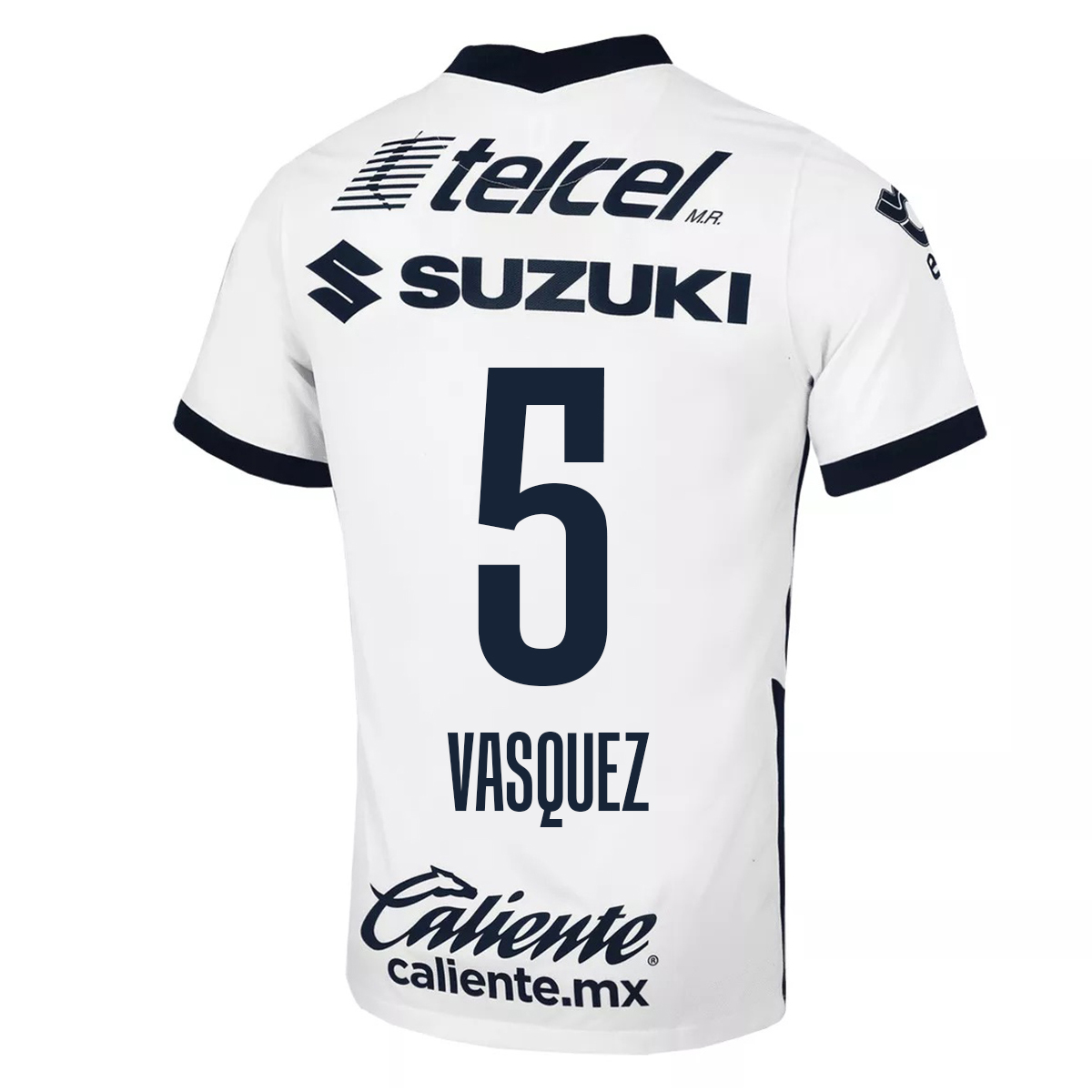 Herren Fußball Johan Vasquez #5 Auswärtstrikot Weiß Trikot 2020/21 Hemd
