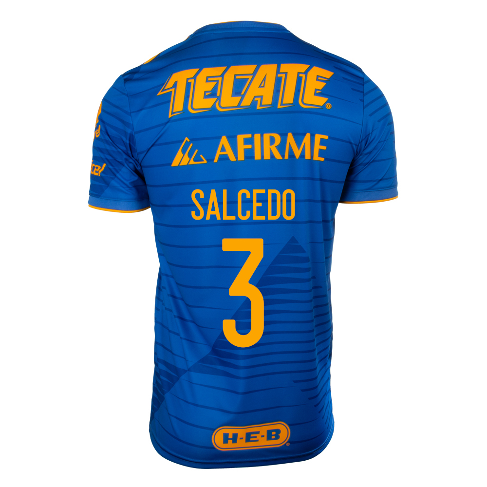 Herren Fußball Carlos Salcedo #3 Auswärtstrikot Blau Trikot 2020/21 Hemd