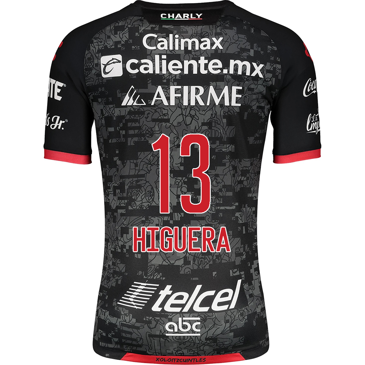 Herren Fußball Carlos Higuera #13 Heimtrikot Schwarz Trikot 2020/21 Hemd