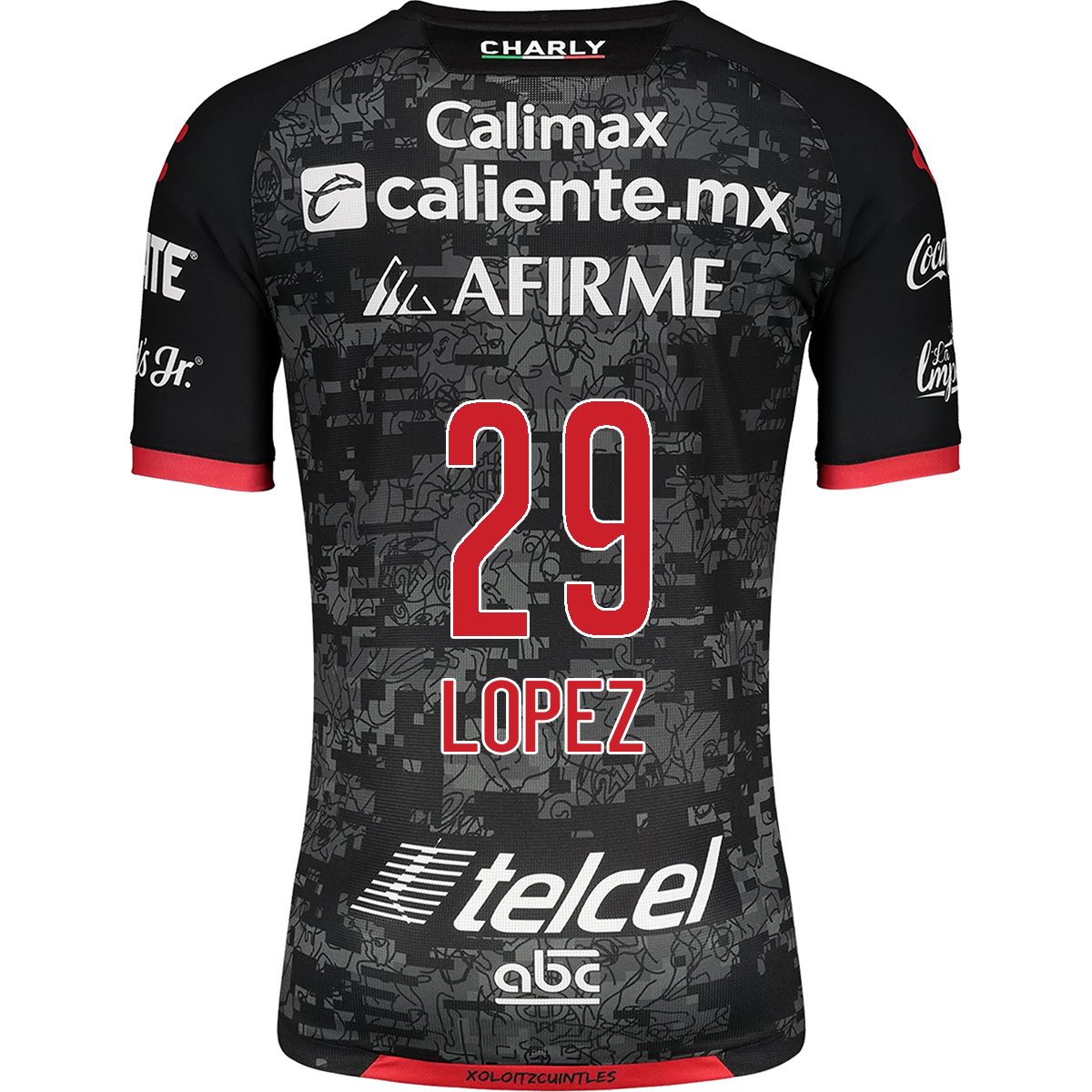 Herren Fußball Edgar Lopez #29 Heimtrikot Schwarz Trikot 2020/21 Hemd