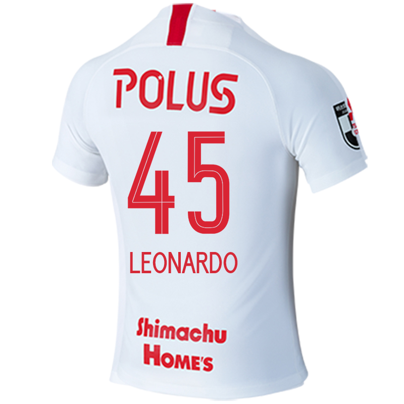 Herren Fußball Leonardo #45 Auswärtstrikot Weiß Trikot 2020/21 Hemd