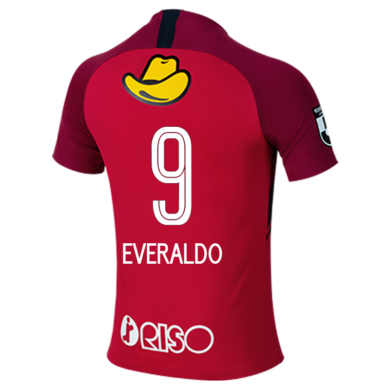 Herren Fußball Everaldo #9 Heimtrikot Rot Trikot 2020/21 Hemd