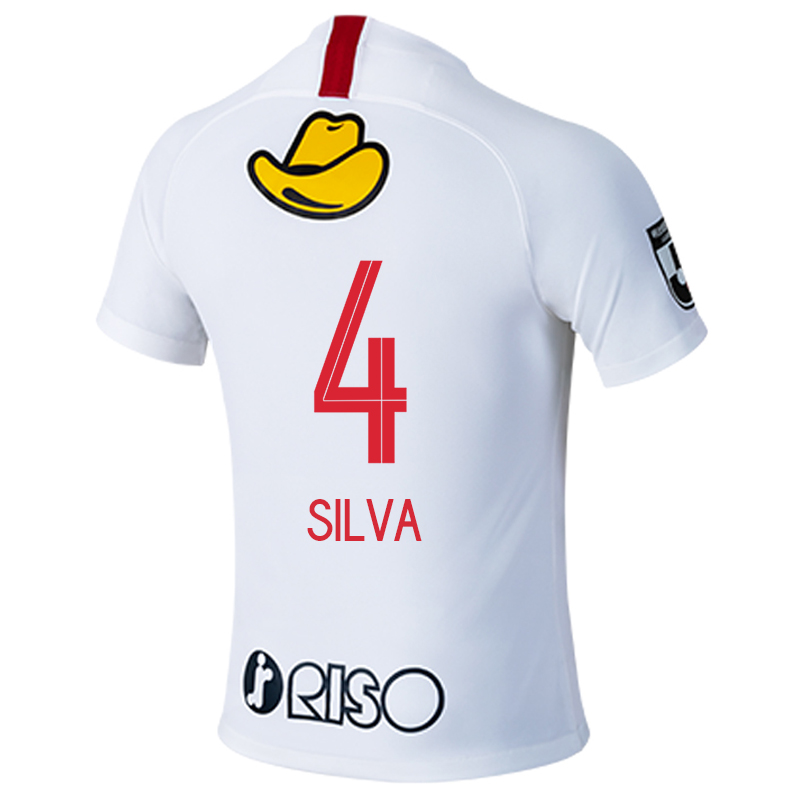 Herren Fußball Leo Silva #4 Auswärtstrikot Weiß Trikot 2020/21 Hemd