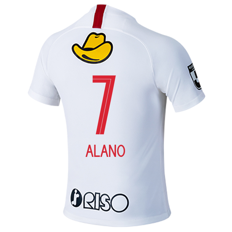Herren Fußball Juan Alano #7 Auswärtstrikot Weiß Trikot 2020/21 Hemd