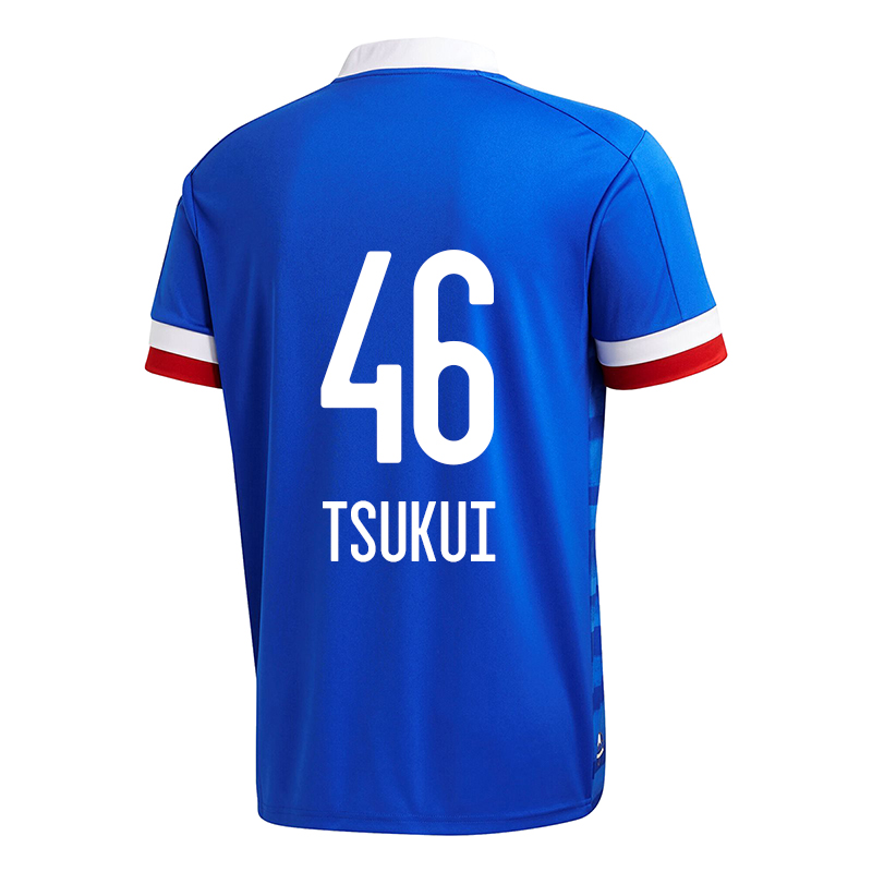 Herren Fußball Takumi Tsukui #46 Heimtrikot Blau Trikot 2020/21 Hemd