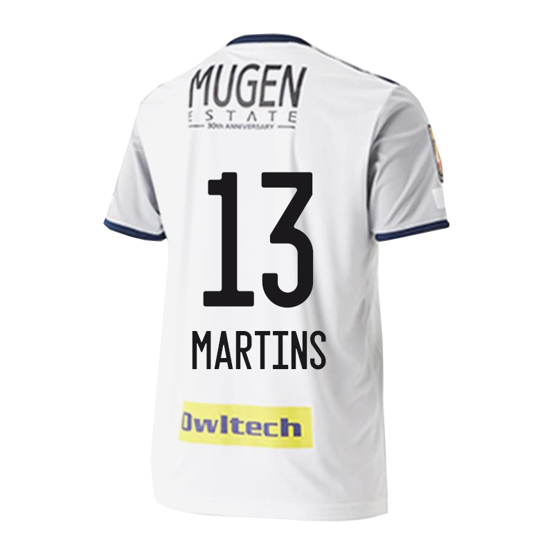 Herren Fußball Thiago Martins #13 Auswärtstrikot Weiß Trikot 2020/21 Hemd