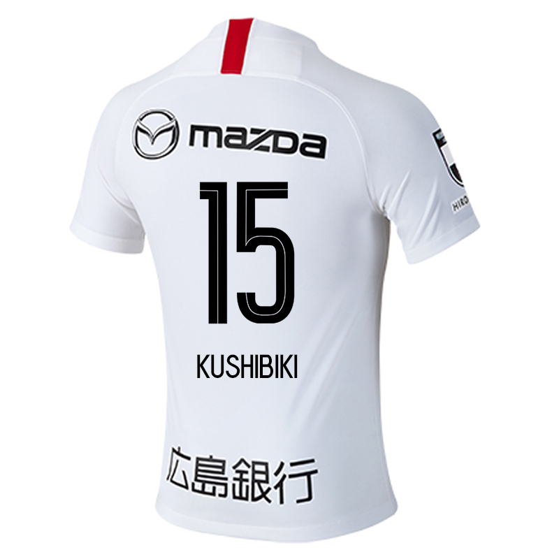 Herren Fußball Kazuki Kushibiki #15 Auswärtstrikot Weiß Trikot 2020/21 Hemd