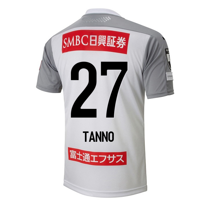 Herren Fußball Kenta Tanno #27 Auswärtstrikot Weiß Trikot 2020/21 Hemd