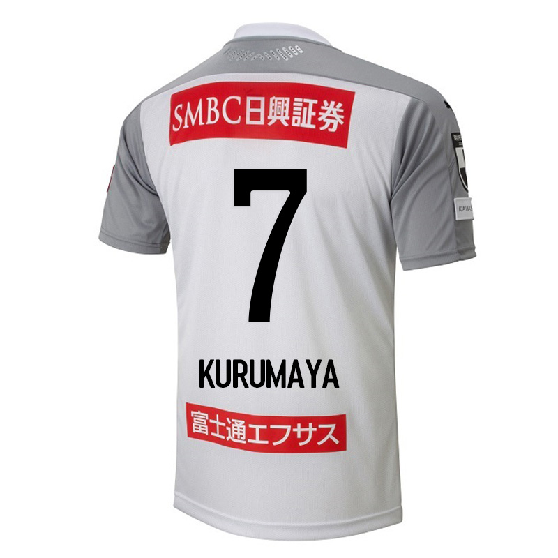 Herren Fußball Shintaro Kurumaya #7 Auswärtstrikot Weiß Trikot 2020/21 Hemd