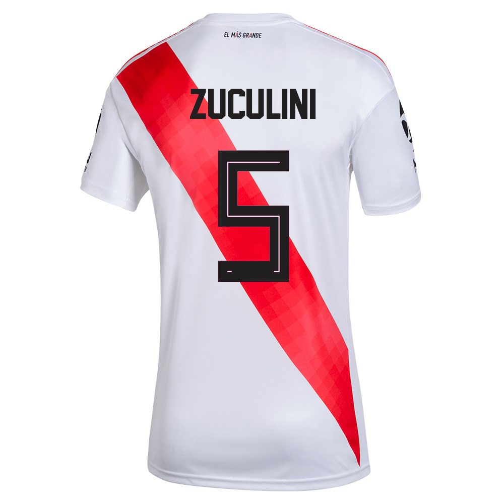 Herren Fußball Bruno Zuculini #5 Heimtrikot Weiß Trikot 2020/21 Hemd
