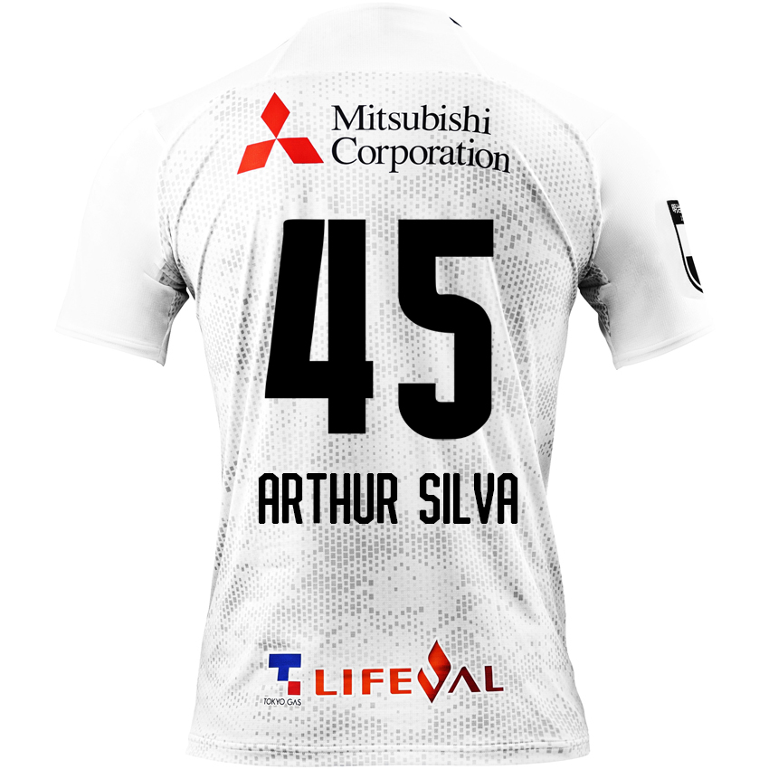 Herren Fußball Arthur Silva #45 Auswärtstrikot Weiß Trikot 2020/21 Hemd