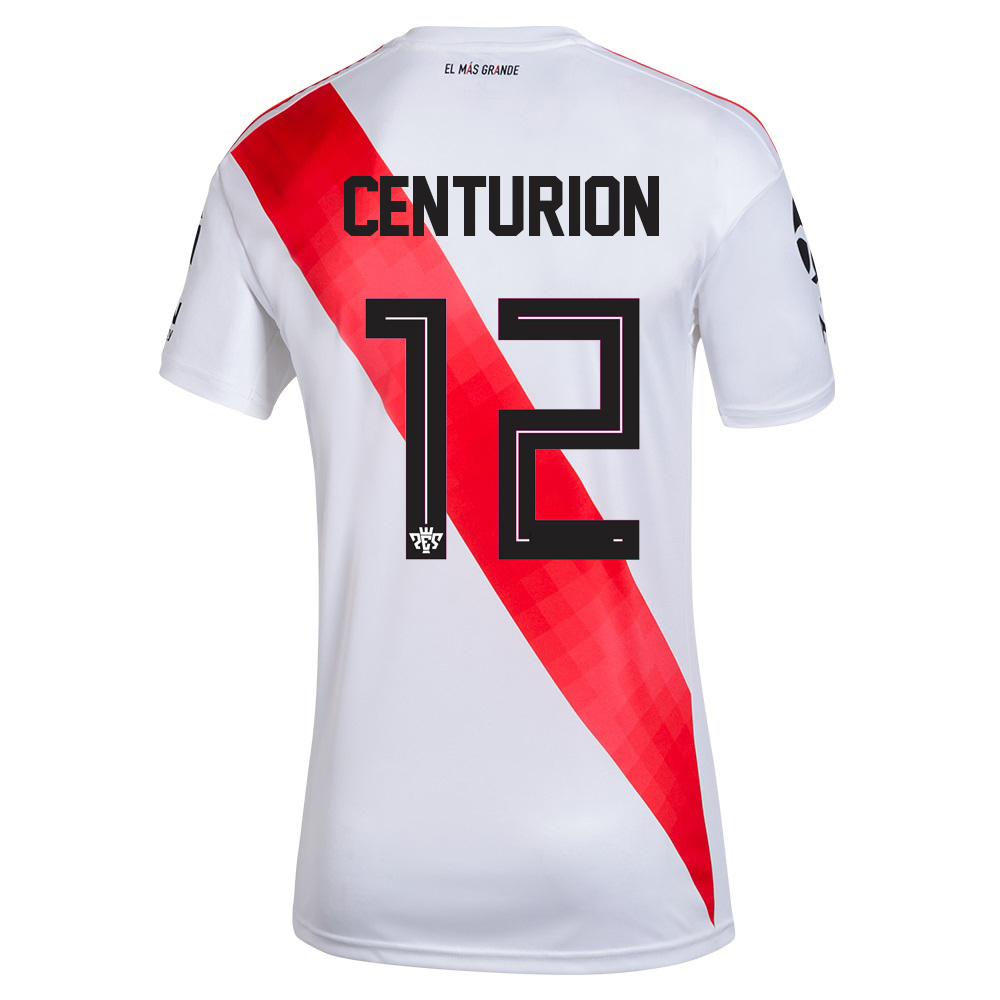 Herren Fußball Ezequiel Centurion #12 Heimtrikot Weiß Trikot 2020/21 Hemd