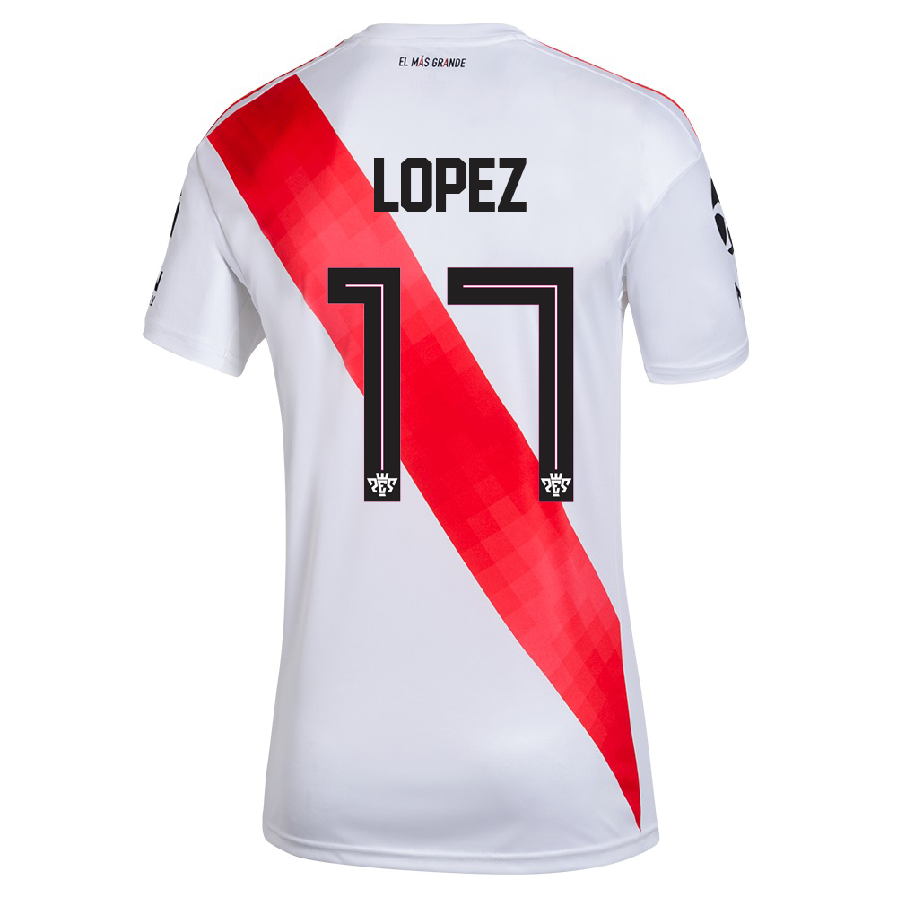 Herren Fußball Elias Lopez #17 Heimtrikot Weiß Trikot 2020/21 Hemd