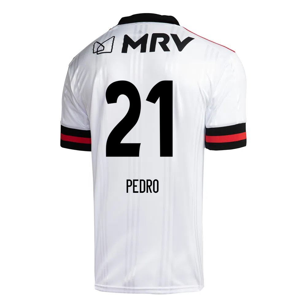 Herren Fußball Pedro #21 Auswärtstrikot Weiß Trikot 2020/21 Hemd