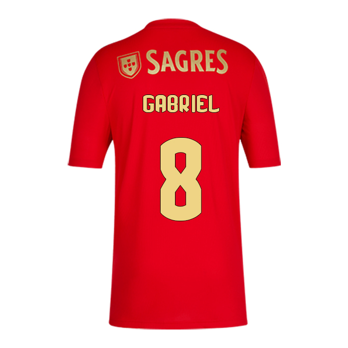 Herren Fußball Gabriel #8 Heimtrikot Rot Trikot 2020/21 Hemd