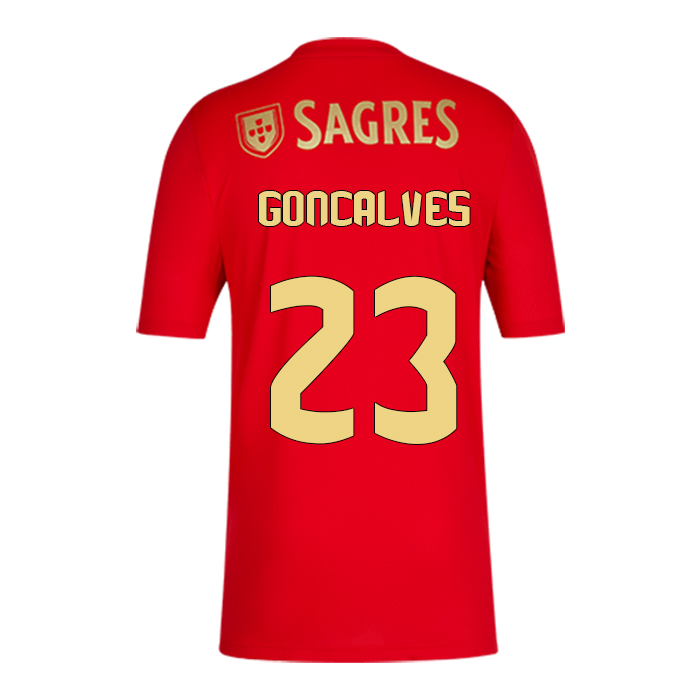 Herren Fußball Diogo Goncalves #23 Heimtrikot Rot Trikot 2020/21 Hemd