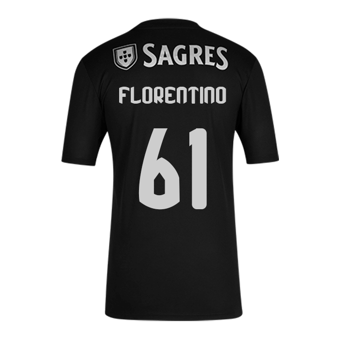Herren Fußball Florentino #61 Auswärtstrikot Schwarz Trikot 2020/21 Hemd