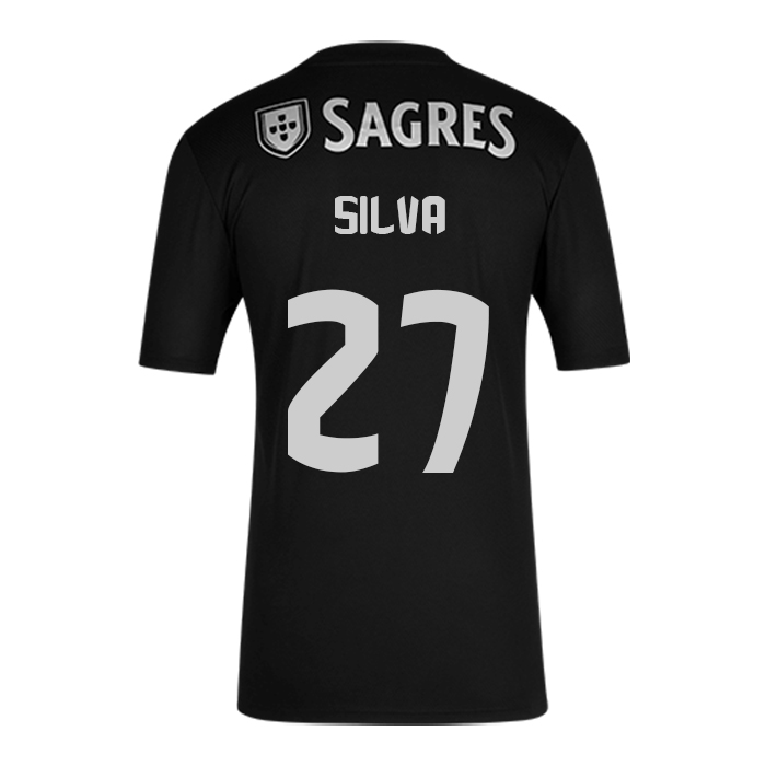 Herren Fußball Rafa Silva #27 Auswärtstrikot Schwarz Trikot 2020/21 Hemd