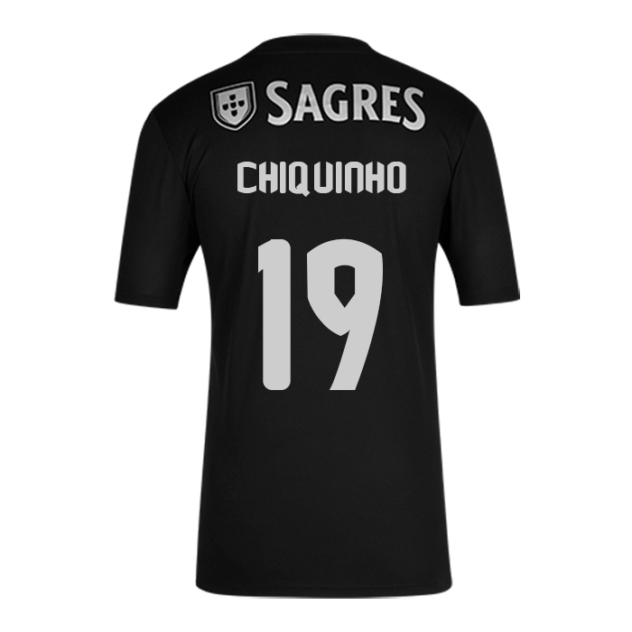 Herren Fußball Chiquinho #19 Auswärtstrikot Schwarz Trikot 2020/21 Hemd