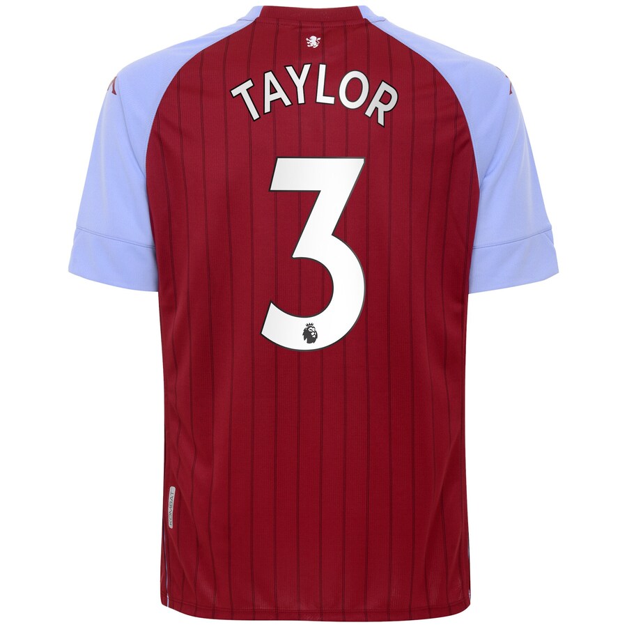 Herren Fußball Neil Taylor #3 Heimtrikot Rot Blau Trikot 2020/21 Hemd