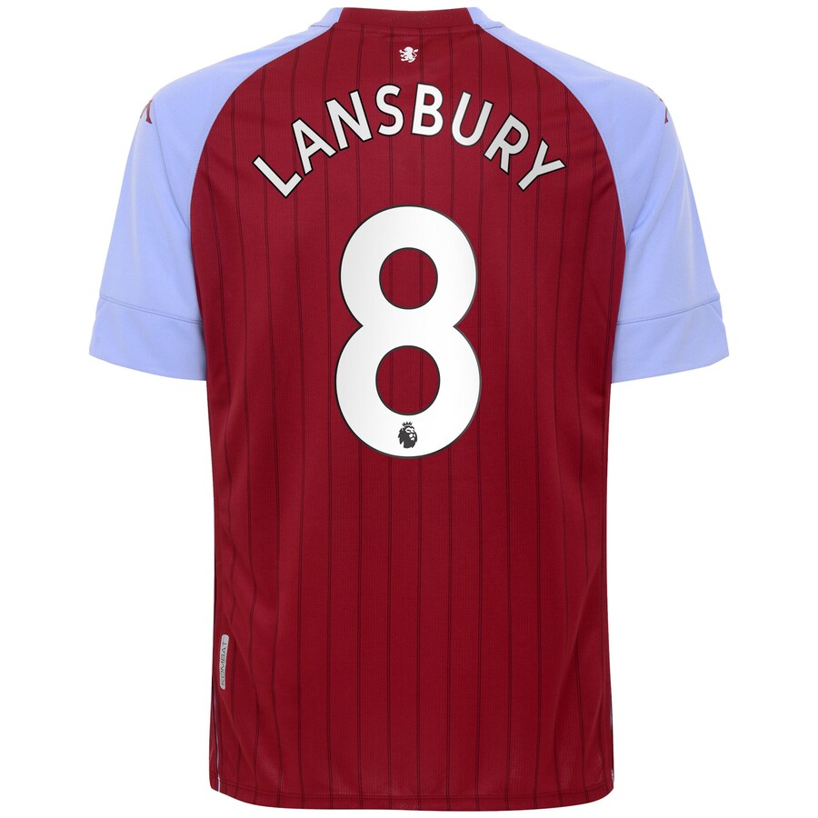 Herren Fußball Henri Lansbury #8 Heimtrikot Rot Blau Trikot 2020/21 Hemd