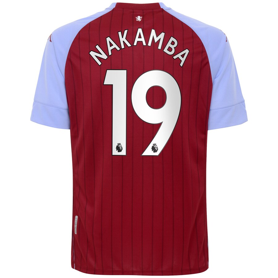 Herren Fußball Marvelous Nakamba #19 Heimtrikot Rot Blau Trikot 2020/21 Hemd