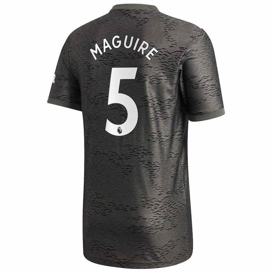 Herren Fußball Harry Maguire #5 Auswärtstrikot Schwarz Trikot 2020/21 Hemd