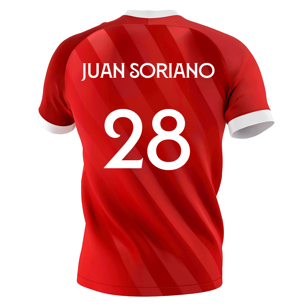 Herren Fußball Juan Soriano #28 Auswärtstrikot Rot Trikot 2020/21 Hemd