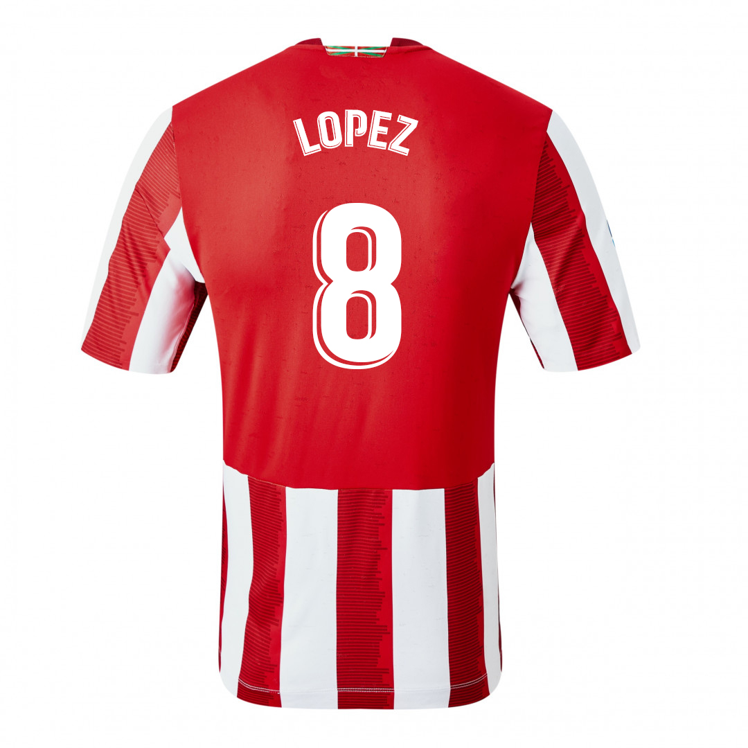 Herren Fußball Unai Lopez #8 Heimtrikot Rot Trikot 2020/21 Hemd