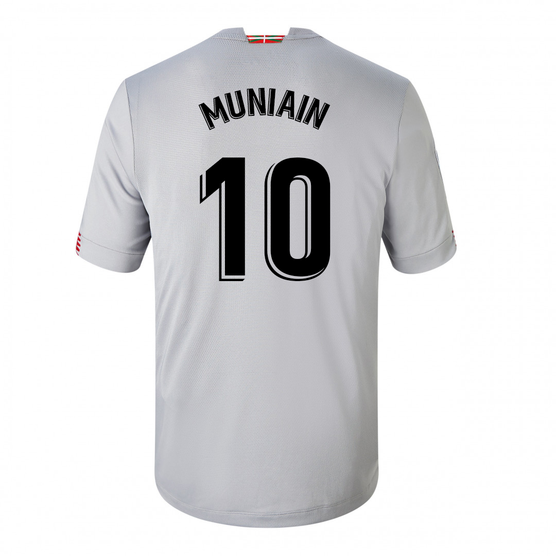 Herren Fußball Iker Muniain #10 Auswärtstrikot Grau Trikot 2020/21 Hemd