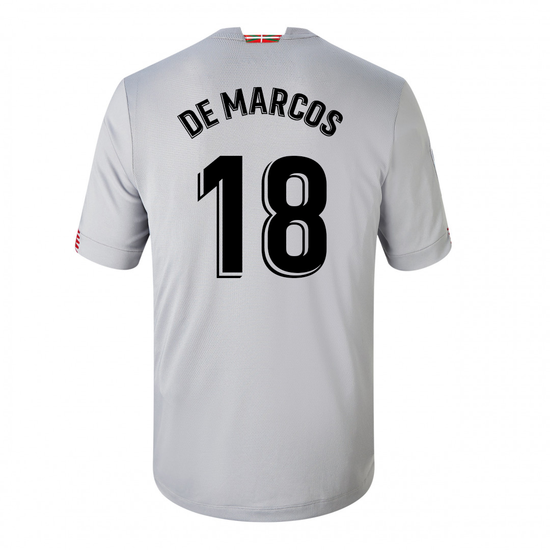 Herren Fußball Oscar de Marcos #18 Auswärtstrikot Grau Trikot 2020/21 Hemd