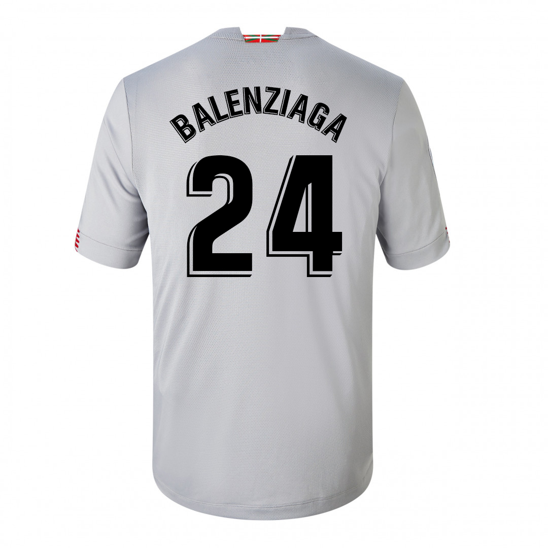 Herren Fußball Mikel Balenziaga #24 Auswärtstrikot Grau Trikot 2020/21 Hemd