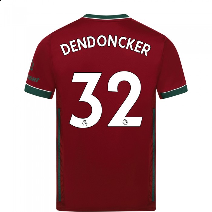 Herren Fußball Leander Dendoncker #32 Ausweichtrikot Karminrot Trikot 2020/21 Hemd