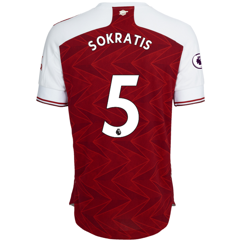 Herren Fußball Sokratis Papastathopoulos #5 Heimtrikot Rot Trikot 2020/21 Hemd