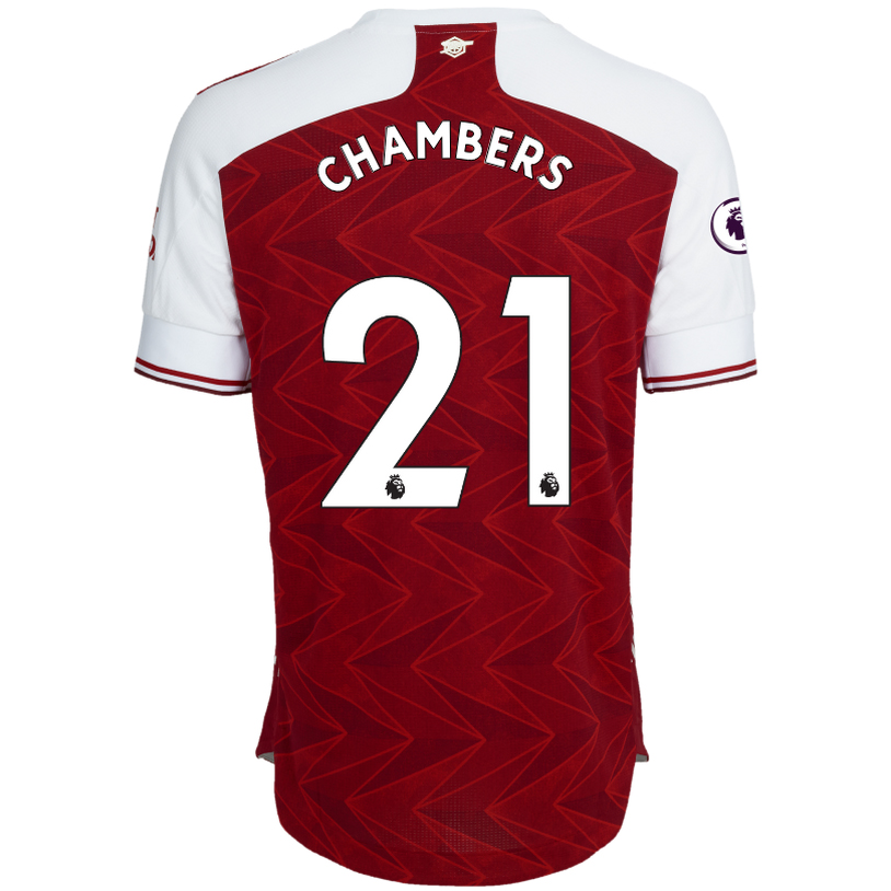 Herren Fußball Calum Chambers #21 Heimtrikot Rot Trikot 2020/21 Hemd
