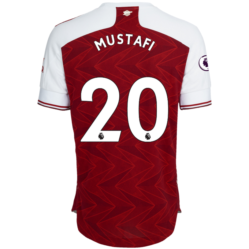 Herren Fußball Shkodran Mustafi #20 Heimtrikot Rot Trikot 2020/21 Hemd