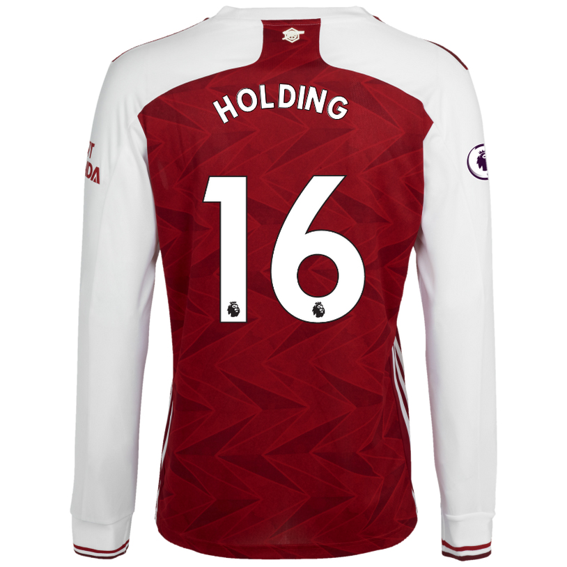 Herren Fußball Rob Holding #16 Heimtrikot Rot Long Sleeved Shirt 2020/21 Hemd